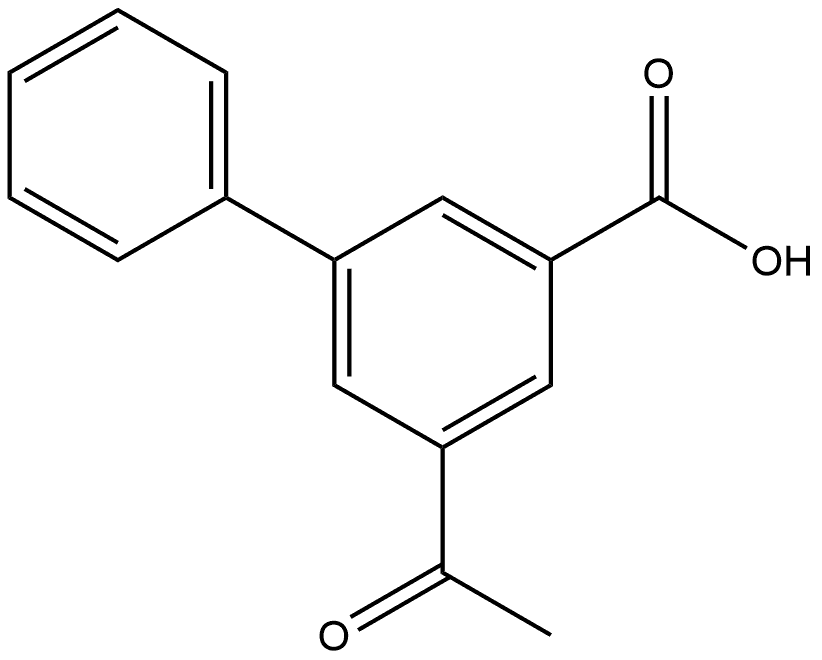 5-Acetyl[1,1'-biphenyl]-3-carboxylic acid Structure