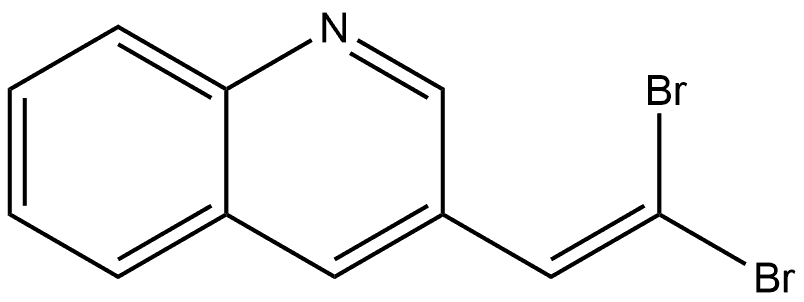 3-(2,2-dibromovinyl)quinoline Structure