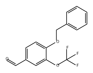 Benzaldehyde, 4-(phenylmethoxy)-3-(trifluoromethoxy)- 구조식 이미지