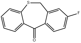 Dibenzo[b,e]thiepin-11(6H)-one, 8-fluoro- 구조식 이미지