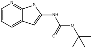 Carbamic acid, N-thieno[2,3-b]pyridin-2-yl-, 1,1-dimethylethyl ester Structure