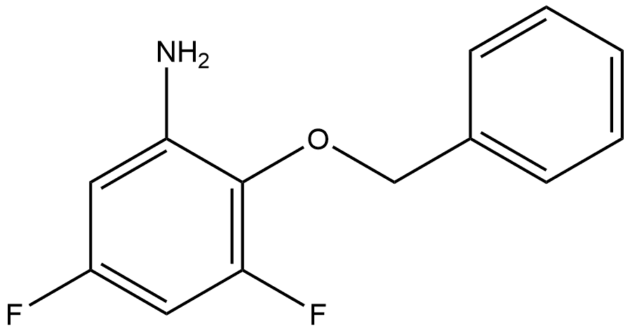 2-(benzyloxy)-3,5-difluoroaniline Structure