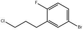 Benzene, 4-bromo-2-(3-chloropropyl)-1-fluoro- Structure