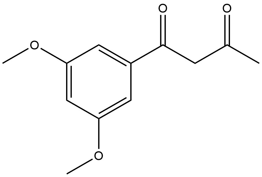 1,3-Butanedione, 1-(3,5-dimethoxyphenyl)- Structure