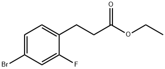 Benzenepropanoic acid, 4-bromo-2-fluoro-, ethyl ester Structure