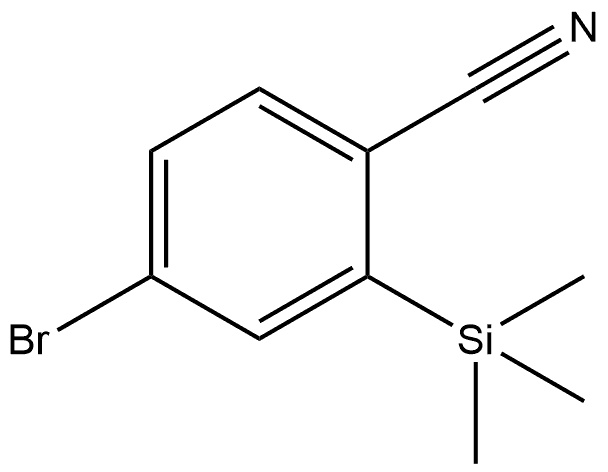 4-Bromo-2-trimethylsilylbenzonitrile Structure