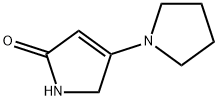 2H-Pyrrol-2-one, 1,5-dihydro-4-(1-pyrrolidinyl)- Structure