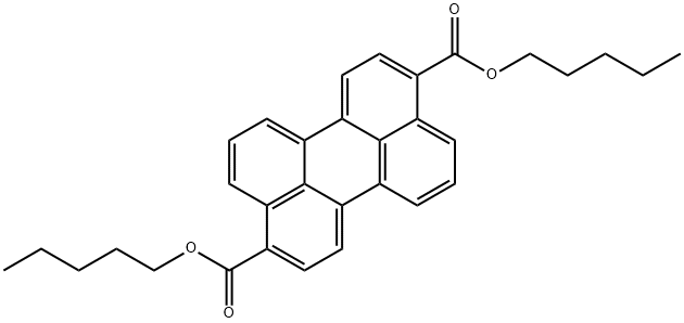 3,9-Perylenedicarboxylic acid, 3,9-dipentyl ester Structure