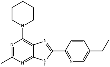 8-(5-Ethylpyridin-2-yl)-2-methyl-6-(piperidin-1-yl)-1H-purine Structure