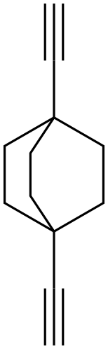 Bicyclo[2.2.2]octane, 1,4-diethynyl- Structure