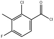 Benzoyl chloride, 2-chloro-4-fluoro-3-methyl- Structure