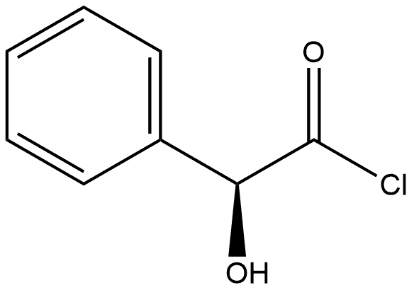 Benzeneacetyl chloride, α-hydroxy-, (αS)- 구조식 이미지