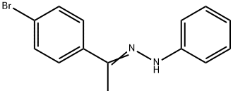 Ethanone, 1-(4-bromophenyl)-, 2-phenylhydrazone Structure