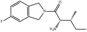 1-Pentanone, 2-amino-1-(5-fluoro-1,3-dihydro-2H-isoindol-2-yl)-3-methyl-, (2S,3R)- Structure