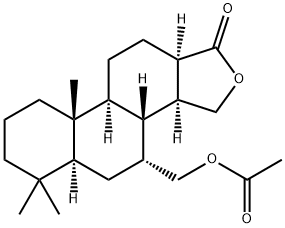 (3R,3aα,5aα,9aβ,11aα)-3β,3bβ-(Epoxymethano)-4α,5α,12-trihydroxy-3a,3b,4,5,5a,6,7,8,9,9a,9bα,10,11,11a-tetradecahydro-6,6,9a-trimethylphenanthro[1,2-c]furan-1(3H)-one 4-acetate 5-butyrate 구조식 이미지