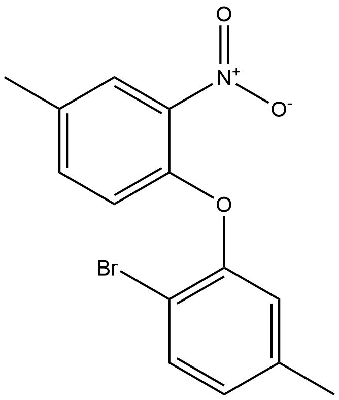 1-bromo-4-methyl-2-(4-methyl-2-nitrophenoxy)benzene Structure