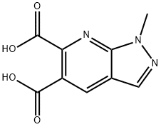 1-Methyl-1H-pyrazolo[3,4-b]pyridine-5,6-dicarboxylic acid 구조식 이미지