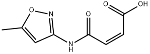 2-Butenoic acid, 4-[(5-methyl-3-isoxazolyl)amino]-4-oxo-, (Z)- (9CI) 구조식 이미지