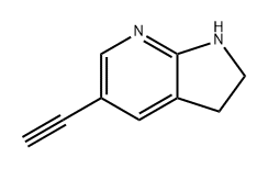 1H-Pyrrolo[2,3-b]pyridine, 5-ethynyl-2,3-dihydro- Structure