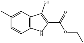 ethyl 3-hydroxy-5-methyl-1H-indole-2-carboxylate Structure