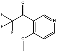 Ethanone, 2,2,2-trifluoro-1-(4-methoxy-3-pyridinyl)- Structure