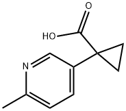 1-(6-METHYL-PYRIDIN-3-YL)-CYCLOPROPANECARBOXYLIC ACID Structure