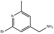 (2-bromo-6-methylpyridin-4-yl)methanamine 구조식 이미지