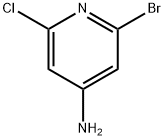 2-bromo-6-chloropyridin-4-amine 구조식 이미지