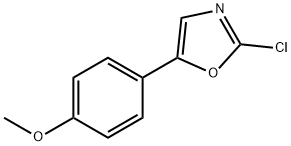 Oxazole, 2-chloro-5-(4-methoxyphenyl)- Structure