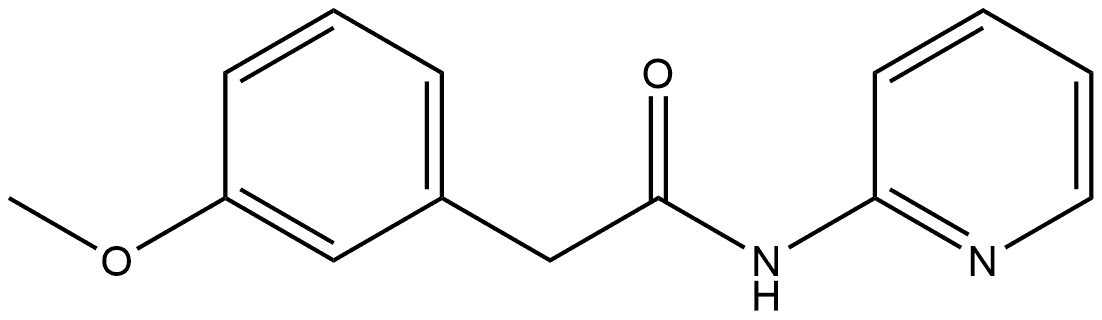 3-Methoxy-N-2-pyridinylbenzeneacetamide Structure