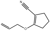 1-Cyclopentene-1-carbonitrile, 2-(2-propen-1-yloxy)- 구조식 이미지