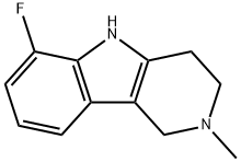 6-fluoro-2-methyl-2,3,4,5-tetrahydro-1H-pyrido[4,3-b]indole 구조식 이미지