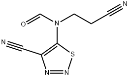 Formamide, N-(2-cyanoethyl)-N-(4-cyano-1,2,3-thiadiazol-5-yl)- Structure