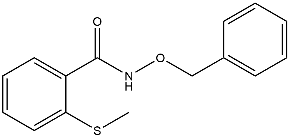 2-(Methylthio)-N-(phenylmethoxy)benzamide Structure