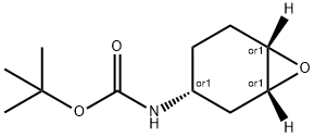 Carbamic acid, N-(1R,3R,6S)-7-oxabicyclo[4.1.0]hept-3-yl-, 1,1-dimethylethyl ester, rel- Structure