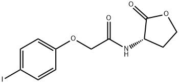 Acetamide, 2-(4-iodophenoxy)-N-[(3S)-tetrahydro-2-oxo-3-furanyl]- 구조식 이미지