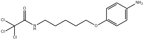 Acetamide, N-[5-(4-aminophenoxy)pentyl]-2,2,2-trichloro- Structure