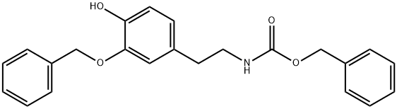 N-Benzyloxycarbonyl-3-O-benzyl Dopamine 구조식 이미지