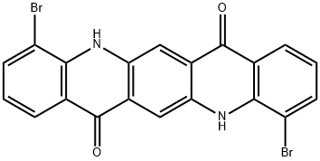 Quino[2,3-b]acridine-7,14-dione, 4,11-dibromo-5,12-dihydro- Structure