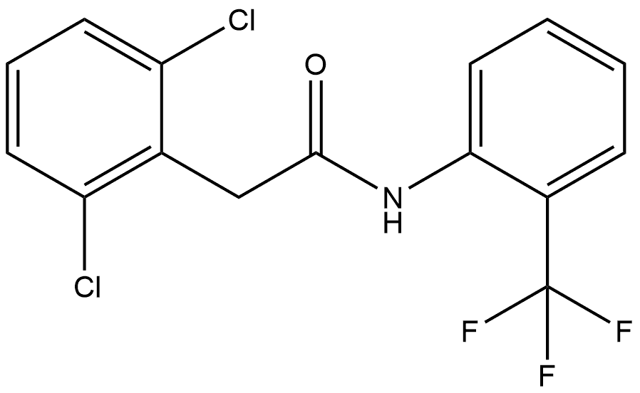 2,6-Dichloro-N-[2-(trifluoromethyl)phenyl]benzeneacetamide Structure