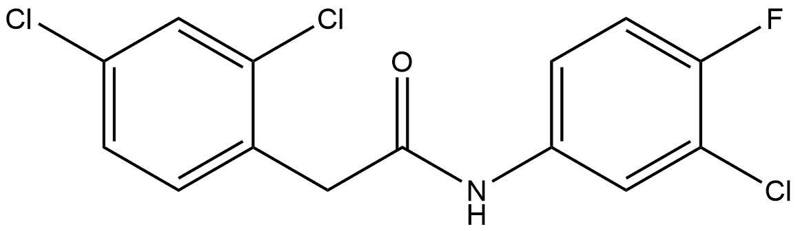 2,4-Dichloro-N-(3-chloro-4-fluorophenyl)benzeneacetamide Structure