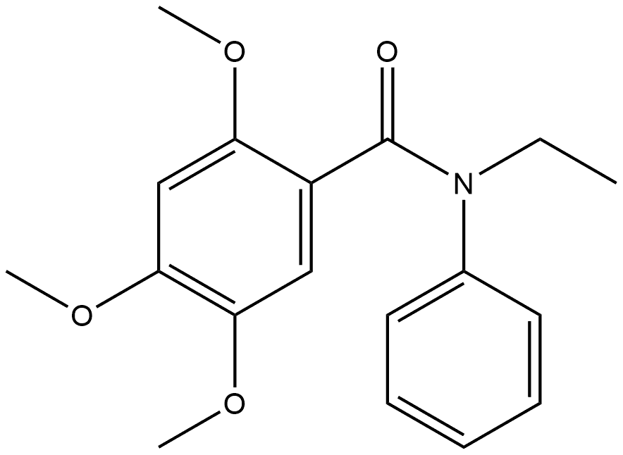 N-Ethyl-2,4,5-trimethoxy-N-phenylbenzamide Structure