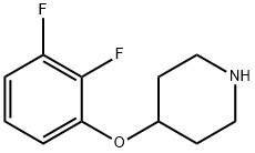 Piperidine, 4-(2,3-difluorophenoxy)- Structure
