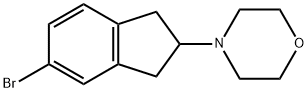 Morpholine, 4-(5-bromo-2,3-dihydro-1H-inden-2-yl)- 구조식 이미지