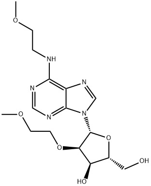 Adenosine, N-(2-methoxyethyl)-2'-O-(2-methoxyethyl)- 구조식 이미지