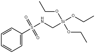 N-((Triethoxysilyl)methyl)benzenesulfonamide Structure