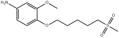 Benzenamine, 3-methoxy-4-[[5-(methylsulfonyl)pentyl]oxy]- 구조식 이미지