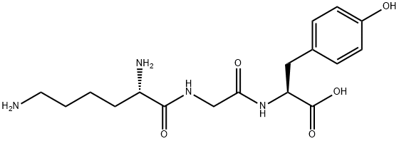 L-Tyrosine, L-lysylglycyl- Structure