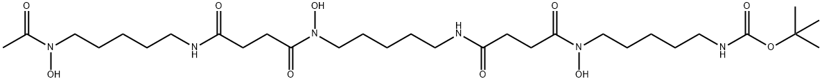 2,8,13,19,24,30-Hexaazadotriacontanoic acid, 8,19,30-trihydroxy-9,12,20,23,31-pentaoxo-, 1,1-dimethylethyl ester Structure