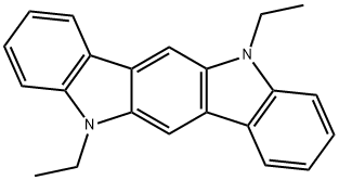 Indolo[3,2-b]carbazole, 5,11-diethyl-5,11-dihydro- Structure